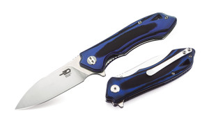 Beluga Black/ Blue G10 Folding Knife BG11G-2