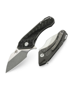 Goblin Dark Grey Titanium/ CF Folding Knife BT1711E