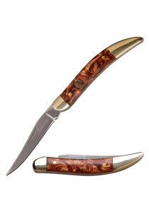 Elk Ridge Folding Knife Brown Resin Handle