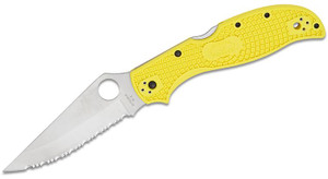 Stretch 2 XL Salt Yellow Lightweight Serrated Blade