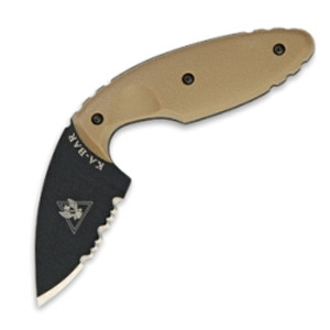 TDI Drop Point Serrated Coyote Brown