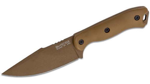 Short Becker Harpoon Fixed Blade Tan Zytel Handles