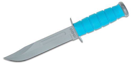 USSF SPACE-BAR Knife Gray Plain Blade, Blue Kraton G Handle