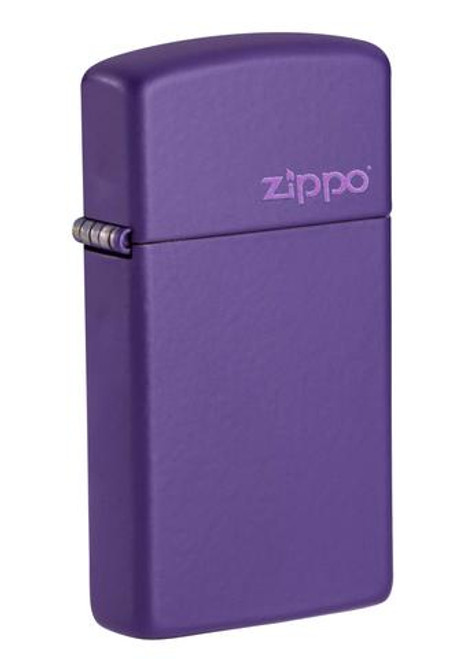 Slim Purple Zippo Logo