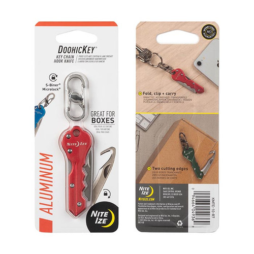 DoohicKey Key Chain Hook Knife- Red