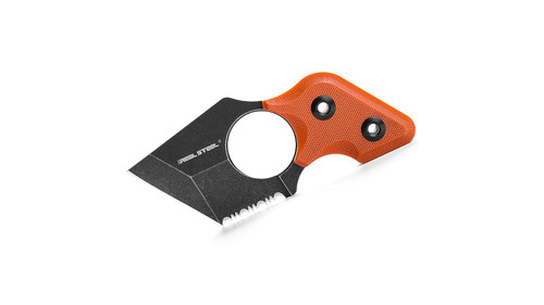 Blackcat Orange Fixed Blade w/ Sheath RS3122A
