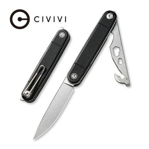 Crit Folding Knife With Multi-Tool Black G10 Handle C20014F-1