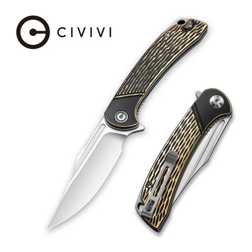 Dogma Folding Knife with Black Polished Brass Handle C2014A