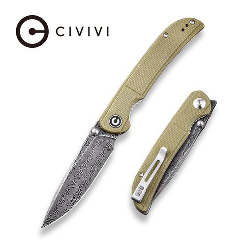 Imperium Front Folding Knife with Olive Micarta Flat Handle C2107DS-2