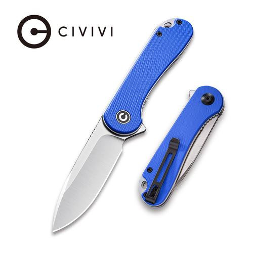 Elementum Folding Knife with Blue G10 Handle C907F