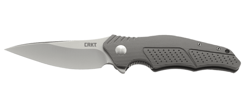 Outrage Folding Knife with Gunmetal Gray Aluminum Handles K320GXP