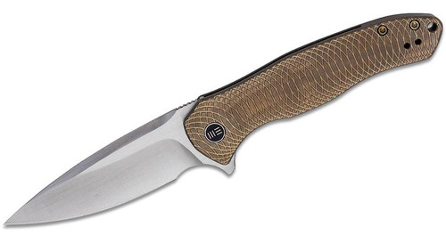 Kitefin Folding Knife with Satin Blade and Bronze Titanium Handles 2001C