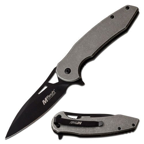 MTech USA Spring Assisted Knife Stonewash