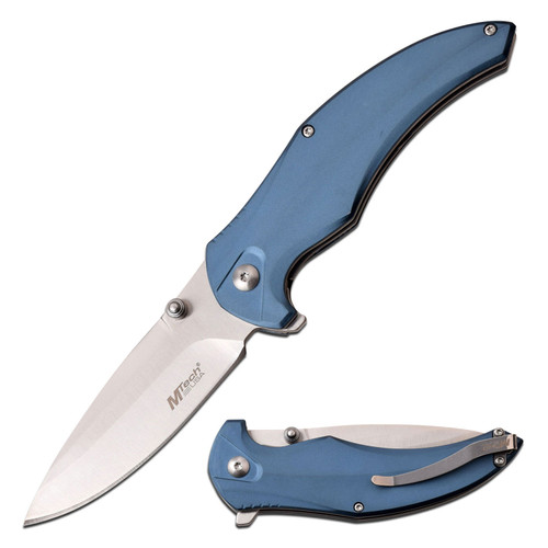 MTech USA Manual Folding Knife Blue