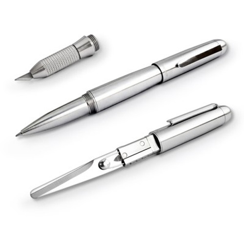 Xcissor Pen - Silver Pen + Silver Scissors (Nickel plated) + Art Knife Module XP-004