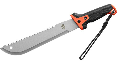 Compact Clearpath Sawback Machete 11" Blade with Orange/Black GatorGrip Handle and Black Nylon Sheath - 31-003154