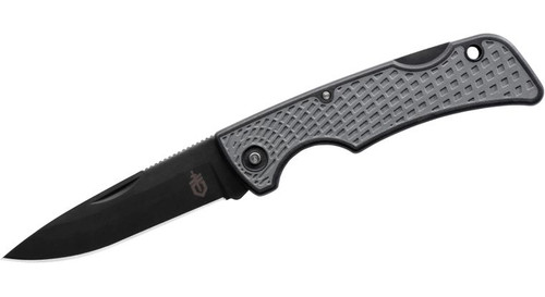 US1 Folding Knife with Black Blade and GFN Handles with Rubber Overmold - 31-003040