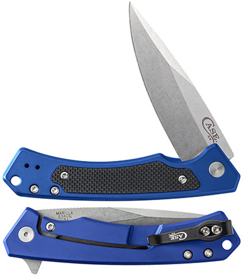 Marilla Blue Anodized Aluminum EDC Marilla Blue Anodized Aluminum EDC