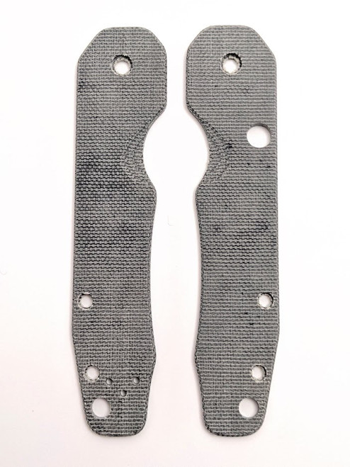 Spyderco Smock Micarta Scale Set Single Black Canvas