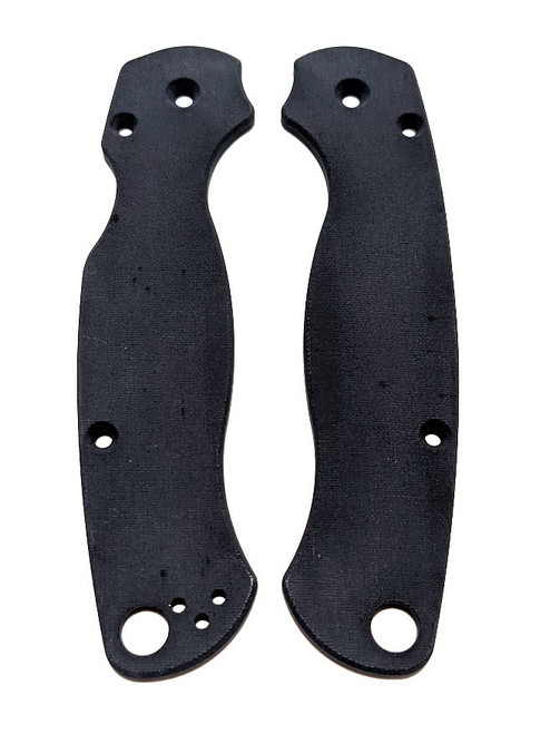 Spyderco Paramilitary 2 Micarta Linen Scale Set - Linen Double Black