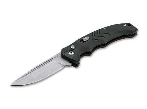 Intention II Folding Knife with Stonewashed D2 Blade with Black G10 Handle - 01BO482