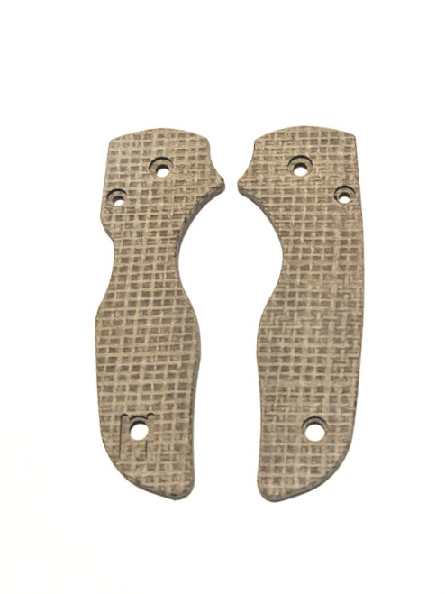 Spyderco Lil Native Micarta Scale Set - Burlap Green