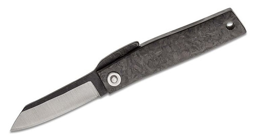 Higonokami Bonsai Hikari Friction Folding Knife with Two-Tone Reverse Tanto Blade and Carbon Fiber Handle - 01PE319