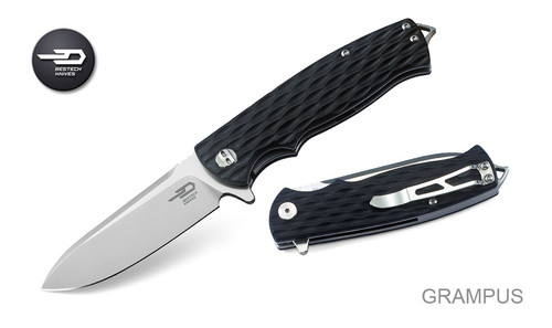 Bestech Grampus Black G10 Folding Knife BG02A