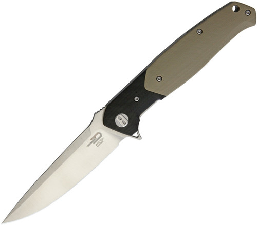 Swordfish Black/  Tan Folding Knife BG03A