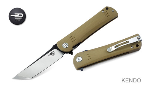 Kendo Tan G10 Folding Knife BG06C-2