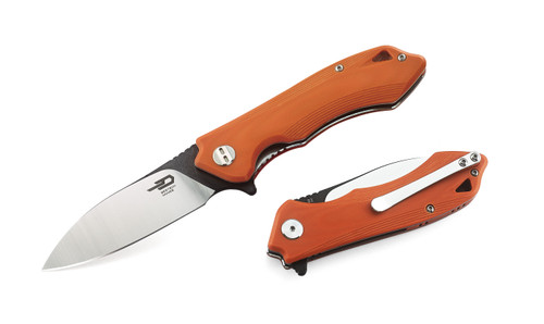 Beluga Orange G10 Folding Knife BG11E-1