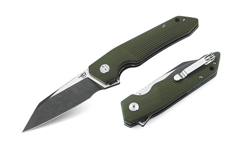 Barracuda OD Green G10 Folding Knife BG15B-2