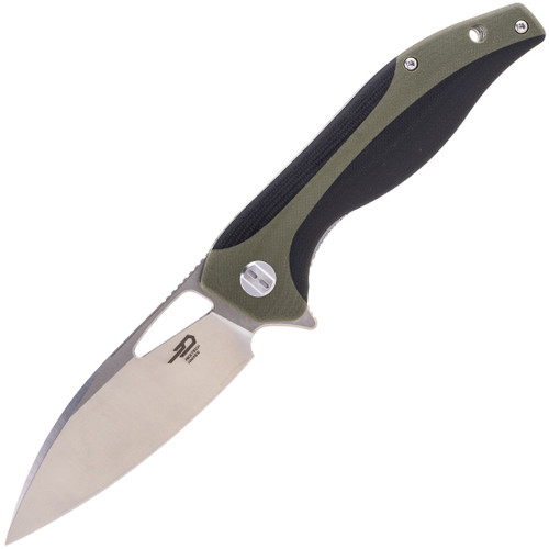 Komodo Black/ Green G10 Folding Knife BG26A
