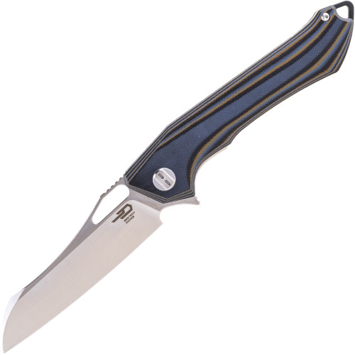 Platypus Black/Blue/Brown G10 Folding Knife BG28D