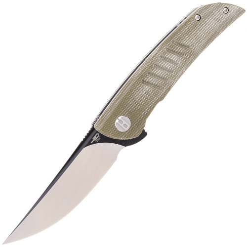 Swift Green Micarta Folding Knife BG30A-2