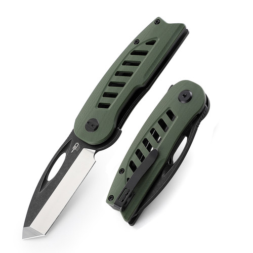 Explorer Green G10 Folding Knife BG37B