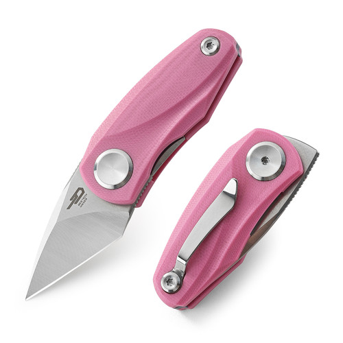 Tulip Pink G10 Folding Knife BG38E