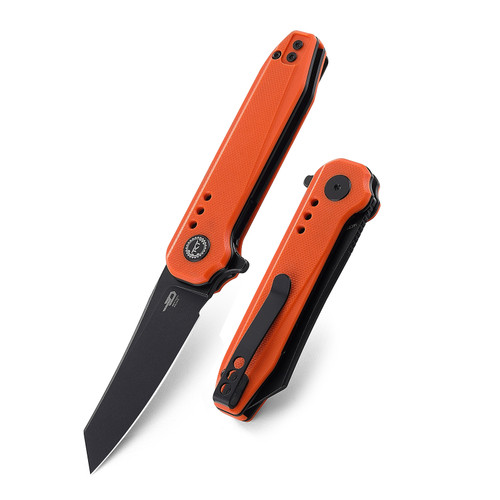 Syntax Orange G10 Folding Knife BG40C