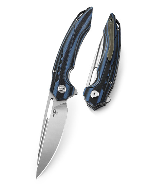 Ornetta Black & Blue CF/G10 Folding Knife BL02A