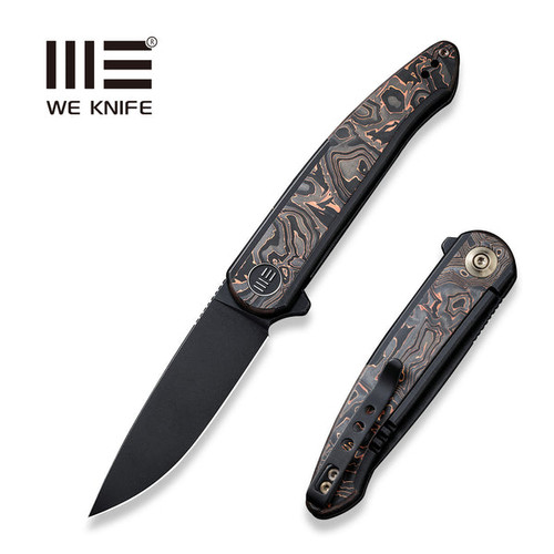 Smooth Sentinel Flipper Knife with Titanium Handle and Carbon Fiber Inlay - WE20043-6