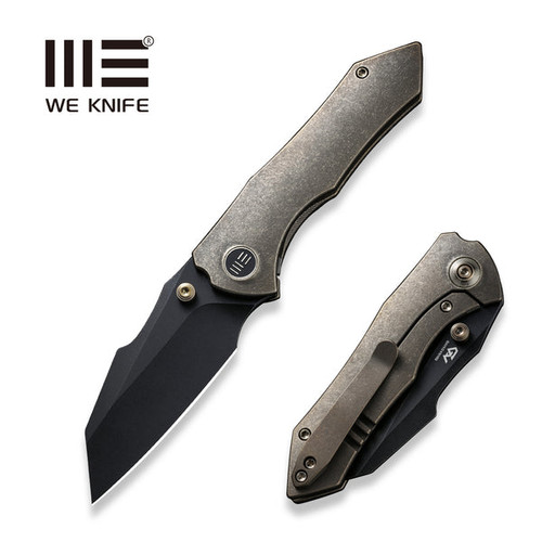 High-Fin Thumb Stud Knife with Titanium Handle - WE22005-2
