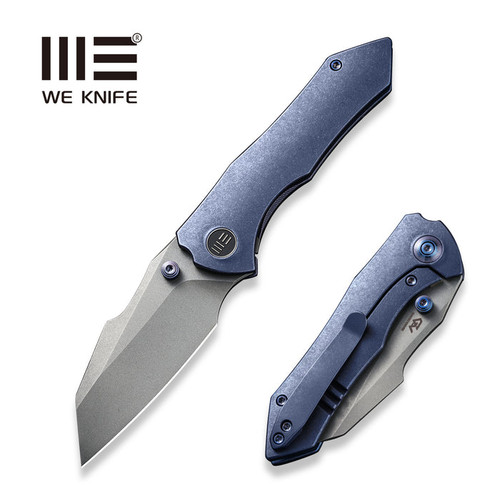 High-Fin Thumb Stud Knife with Titanium Handle - WE22005-3