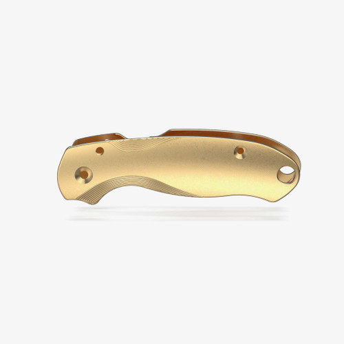 Lotus Brass Scales for Spyderco Para 3 Knife