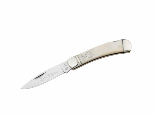 Traditional Series Smooth White Bone Lockback Knife 110813