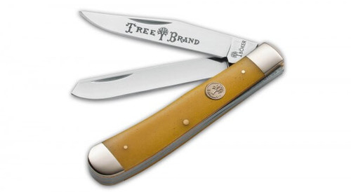 Traditional Series Trapper Yellow Bone Folding Knife Clam Pack
