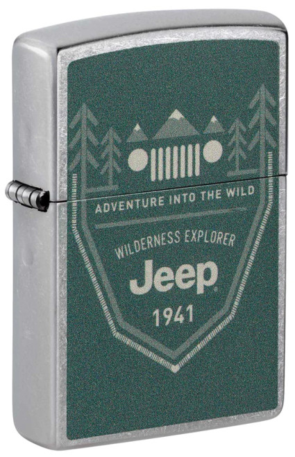 Jeep Wilderness Explorer Street Chrome Zippo 48766