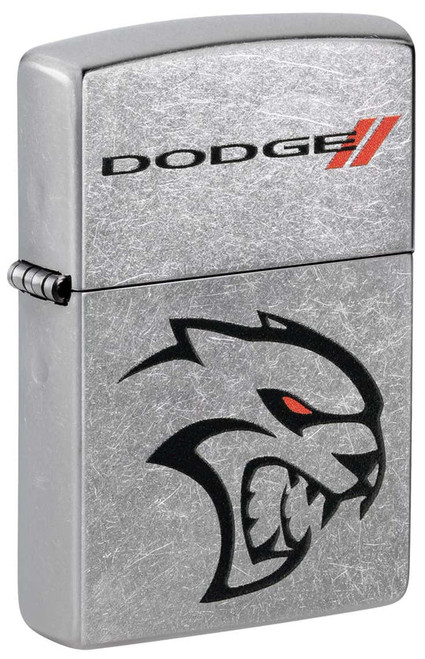 Dodge Hellcat Logo Street Chrome Zippo 48760