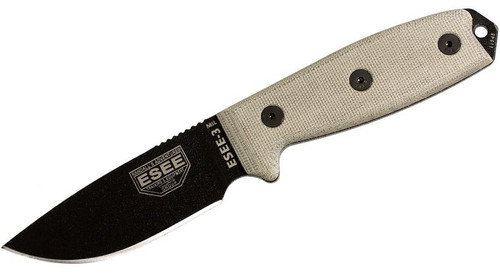 ESEE-3MIL-P Green Canvas Micarta Plain