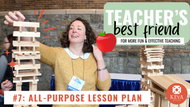 Easy Lesson Plans: All-Purpose Lesson Plan
