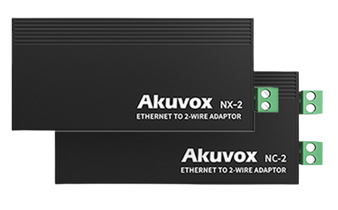 Akuvox 2-Wire Adapter Kit (NC-2 + NX-2) – PoE Output & Long-Distance
